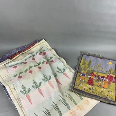 512 Large lot of EKLUND Linen Kitchen Towels