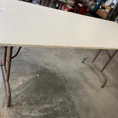 Wood Top Folding Table
