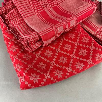 515 Large Lot of Red EKLUND & KLÄSSBOLS Swedish Linens