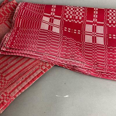 515 Large Lot of Red EKLUND & KLÄSSBOLS Swedish Linens
