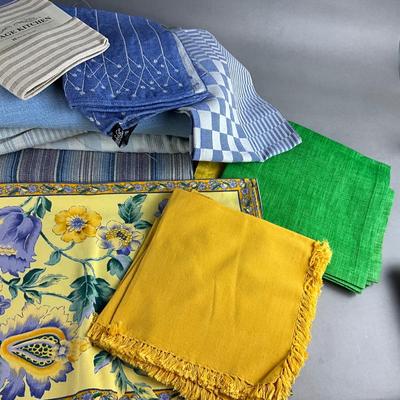 517 Large Lot of KLÄSSBOL Blue and Yellow with April Cornell Linens