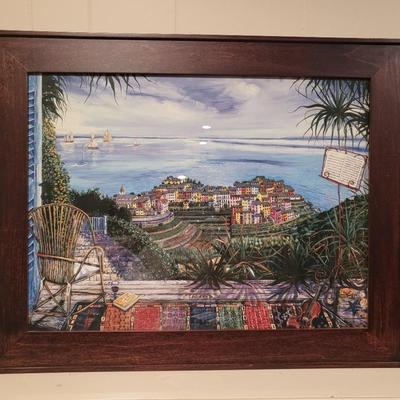 2 Wood Framed Images