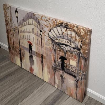 Wall Art, Large Canvas, To the Metro (Paris)