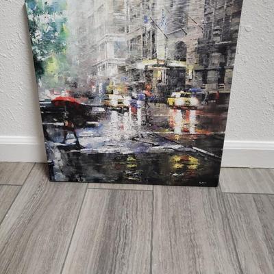 Wall Art, Canvas, Manhattan Red Umbrella