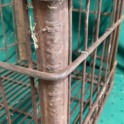 Vintage Metal Milk Crate