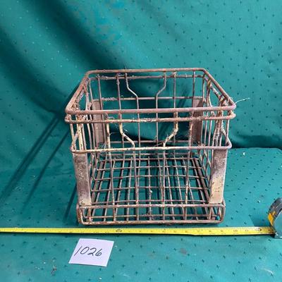 Vintage Metal Milk Crates