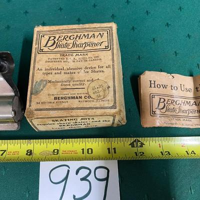 Vintage Berchman’s Skate Sharpener