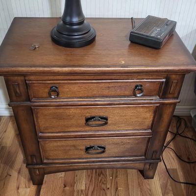 Pair (2) of Matching Wood Nightstands