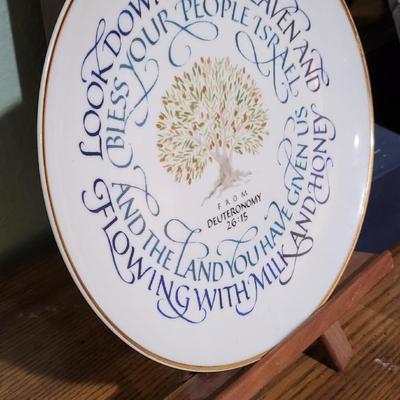 International Fellowship of Christians and Jews Commemorative Plate