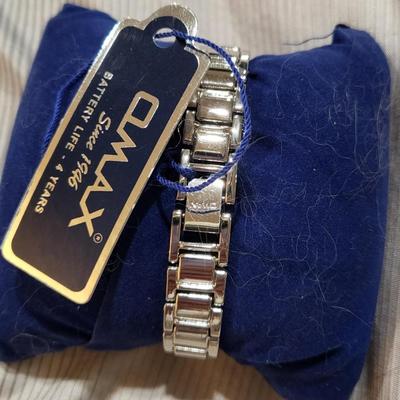 Omax Women's Silver-Toned Watch, NWT