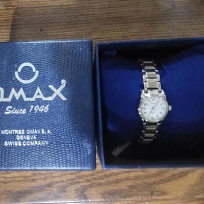 Omax Women's Silver-Toned Watch, NWT