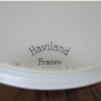 Vintage Haviland Limoges porcelain gold trimmed candle holder