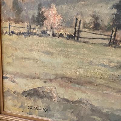 Charles E. Buckler Oil Painting "The North Meadow" (BD-MG)