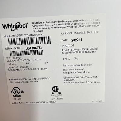 Whirlpool Upright Freezer (L-SS)