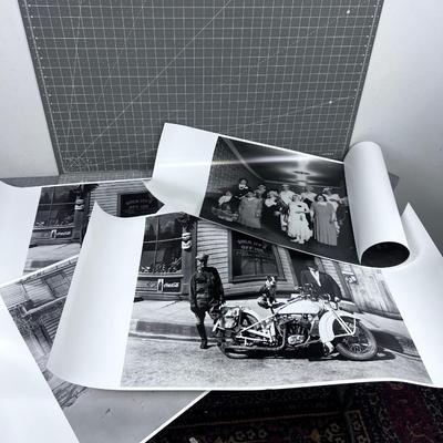 Pile of COOL old Black and White Posters of Photographs.