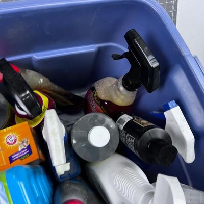 Big Tub of Cleaning Products