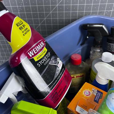 Big Tub of Cleaning Products