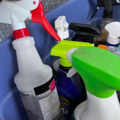 Big Tub of Cleaning Products