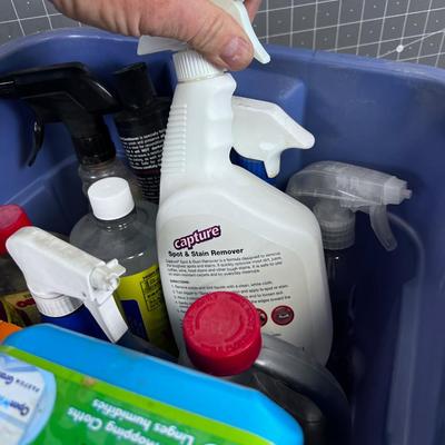 Big Tub of Cleaning Products