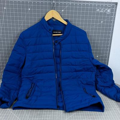 Michael Kors Blue Puffer Jacket