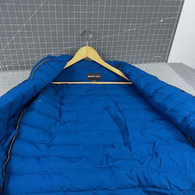 Michael Kors Blue Puffer Jacket