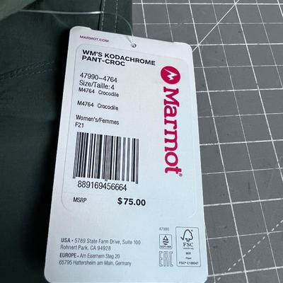 Women's MARMOT Jeans NEW Green 