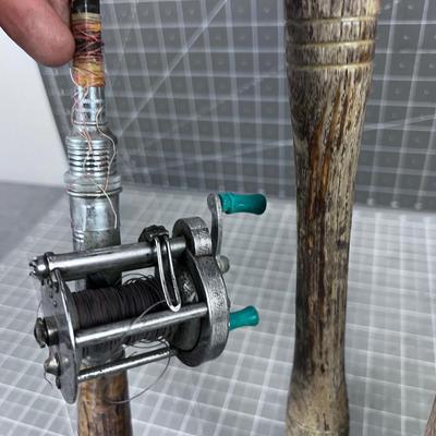 Grouping of Vintage Fishing Poles 