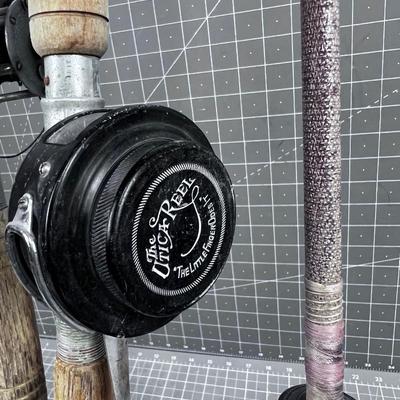 Grouping of Vintage Fishing Poles 