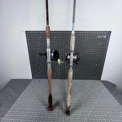 2 Deep Sea of Surf Casting Poles with Reels 