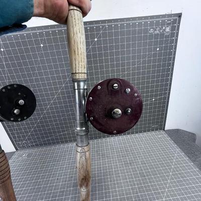 2 Deep Sea of Surf Casting Poles with Reels 