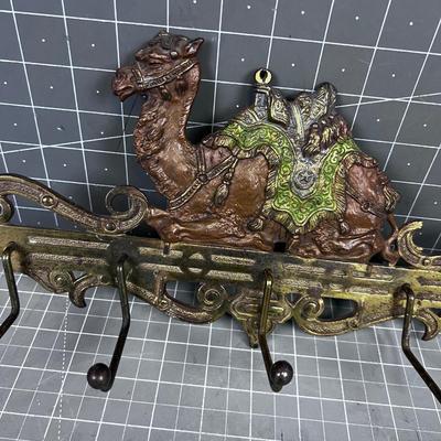 ANTIQUE Camel Coat Rack!