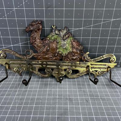 ANTIQUE Camel Coat Rack!