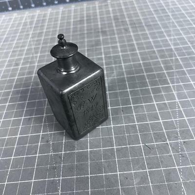 Antique Pewter/ Zinc Jar Maybe Dated 1817 