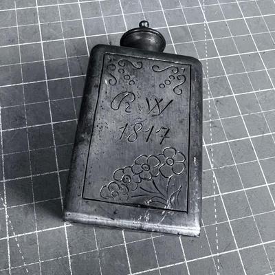Antique Pewter/ Zinc Jar Maybe Dated 1817 