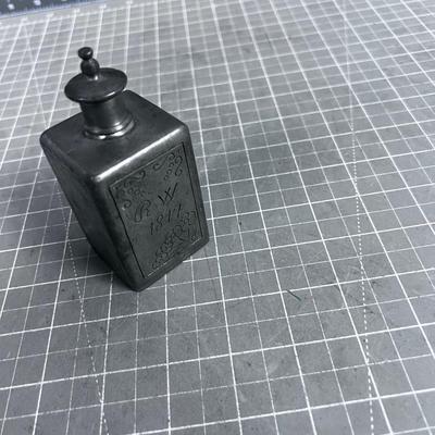 Antique Pewter/ Zinc Jar Maybe Dated 1817 