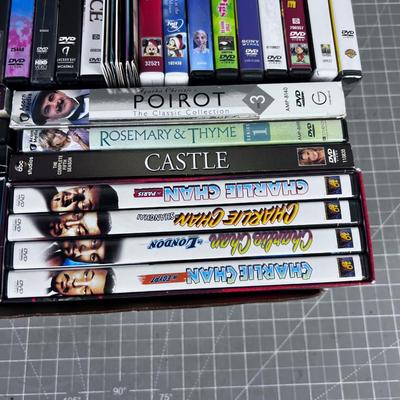 Tray of DVD's Many Children's Movies