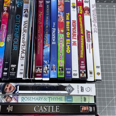Tray of DVD's Many Children's Movies