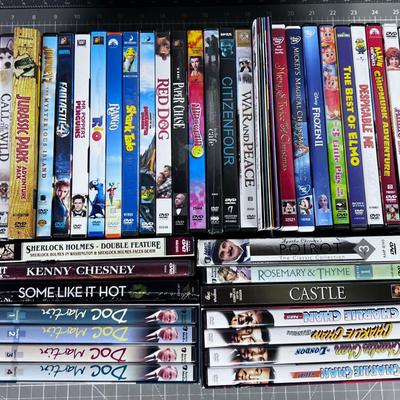 Tray of DVD's Many Children's Movies