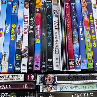 Tray of DVD's Many Children's Movies