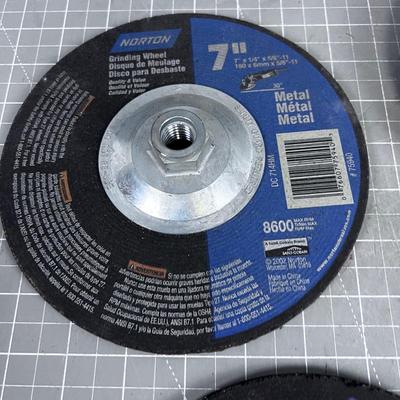 (4) 7" Grinding Wheels 