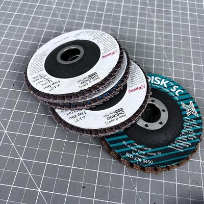 Pile of Sanding Flap Wheels and Discs