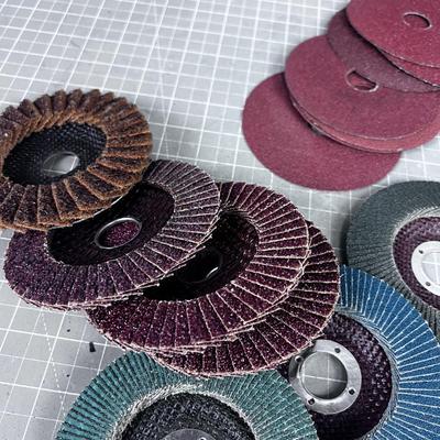 Pile of Sanding Flap Wheels and Discs