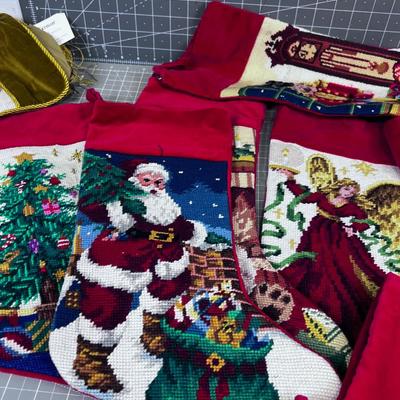 Needle Point Christmas Stockings (12) 