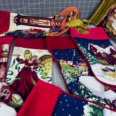 Needle Point Christmas Stockings (12) 