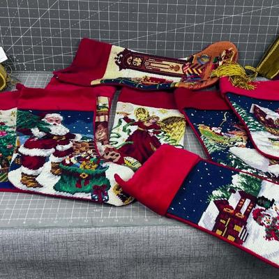 Needle Point Christmas Stockings (12) 