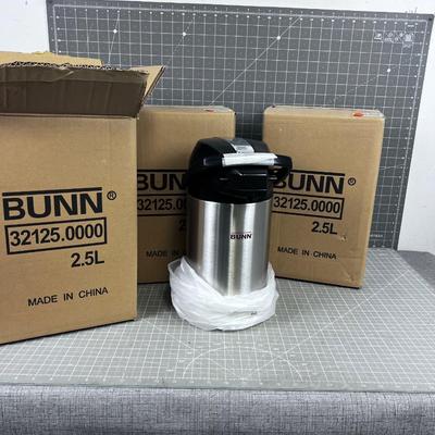 3 BUNN 2.5 L Air Pots NEW 