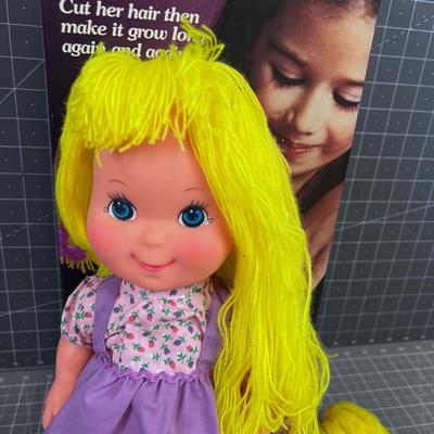 Pretty Cut & Grow Doll with Yellow Yarn Hair