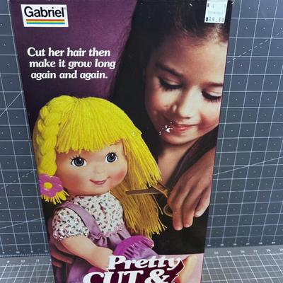 Pretty Cut & Grow Doll with Yellow Yarn Hair