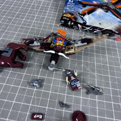 2 Small Lego Sets; X wing Fights & Lego Movie Land Set