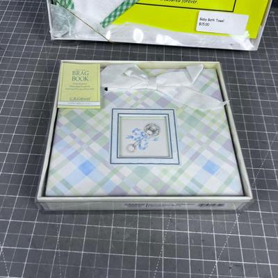 New Baby Book and Baby Bath Towel 